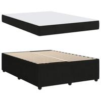 Bedframe met matras met matras Zwart 140 x 200 cm Fluweel - thumbnail
