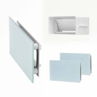 Sunshower ventilatierooster t.b.v. Pure, Pure Duo, Pure XL, Deluxe 2 stuks 15x9cm white - thumbnail