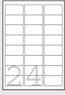 Avery Witte etiketten QuickDry doos van 40 blad, ft 63,5 x 33,9 mm (b x h), 960 stuks, 24 per blad - thumbnail