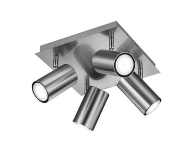 Trio Moderne plafondspotSeries 8024 4-lichts nikkel mat - 802430407