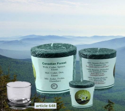 Chill-out Geurkaars Canadian Forest Stearine