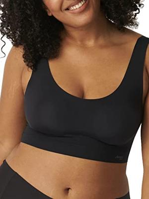 Zero Feel Top met vulling - naadloze bh zonder sluiting - Comfort bh - M - Zwart - M