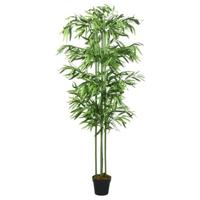 VidaXL Kunstplant bamboe 576 bladeren 150 cm groen - thumbnail