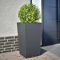 VidaXL Plantenbak 45x45x75 cm staal antracietkleurig - thumbnail