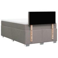 Boxspring met matras stof taupe 120x190 cm - thumbnail
