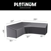 Platinum AeroCover | Loungesethoes 270 x 270 x 90 x 65-90(h) cm | L-vorm Trapeze - thumbnail