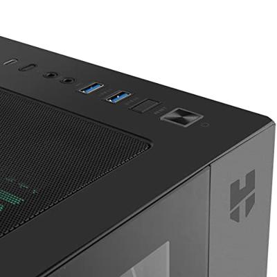 ATX Semi-toren doos Nox-Xtreme NXHUMMERASTRABK Zwart LED RGB