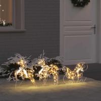 VidaXL Led rendieren met 60 led 3 pcs warmwit pet - thumbnail