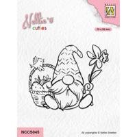 Nellie's Choice • nellie's cuties clear stamp gnome with easter basket - thumbnail