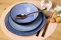 Serviesset Santorini - 18-delig - Blauw - thumbnail