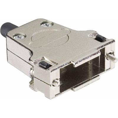 HARTING 09 67 009 0344 09670090344 D-sub behuizing Aantal polen: 9 Metaal 180 ° Zilver 1 stuk(s)