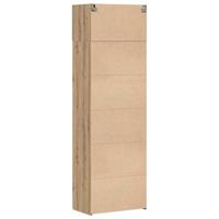 Opbergkast artisanaal eikenkleurig 70 x 42.5 x 225 cm - thumbnail