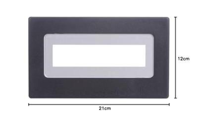 H-Tronic FR 216 Frontframe Zwart Geschikt voor: LCD-display 16 x 2 (b x h x d) 91 x 53 x 20 mm Kunststof