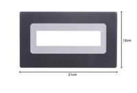 H-Tronic FR 216 Frontframe Zwart Geschikt voor: LCD-display 16 x 2 (b x h x d) 91 x 53 x 20 mm Kunststof - thumbnail