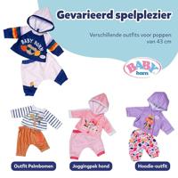 BABY born joggingpak - 43 cm - blauw - thumbnail