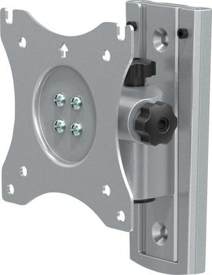 SpeaKa Professional SP-WMM-200 Wandbeugel voor monitor Aantal monteerbare displays: 1 Display(s) 33,0 cm (13) - 76,2 cm (30) Zilver Kantelbaar, Zwenkbaar