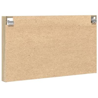 Vitrinekast 100x8,5x58 cm bewerkt hout sonoma eikenkleurig