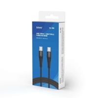 Savio CL-159 USB-kabel 1 m USB 2.0 USB C - USB C Zwart - thumbnail