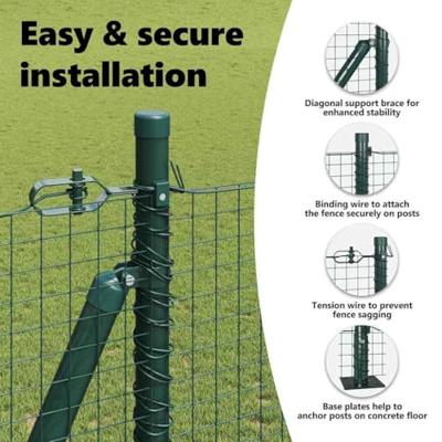 VidaXL Afrasteringspaal groen 10 x 1,6 m (25 x 25 mm gaas) VidaXL Afrasteringspaal groen 10 x 1,6 m (25 x 25 mm gaas)