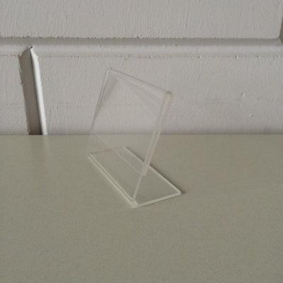 L-standaard acryl bxh 80x60mm. Liggend - 90 stuks