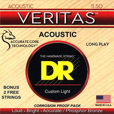 DR Strings VTA-11 Veritas Custom Light 11-50 westerngitaarsnaren