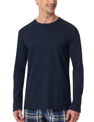Schiesser Pyjamashirt ronde hals lange mouw