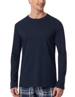 Schiesser Pyjamashirt ronde hals lange mouw - thumbnail