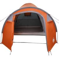 Koepeltent met dak Grijs en Oranje 384 x 254 x 170 cm - thumbnail