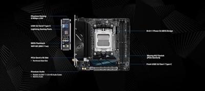 Moederbord AMD Asrock B650I Lightning WIFI Moederbord AMD Asrock B650I Lightning WIFI