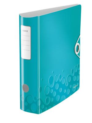 Ordner Leitz WOW active 180° 80mm PP A4 ijsblauw