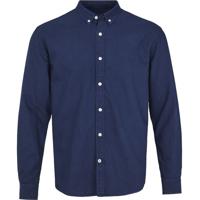 Kronstadt Overhemd Johan Oxford Washed Donkerblauw Button Down Slim Fit - thumbnail