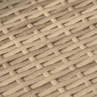 8-delige Loungeset met kussens poly rattan beige - thumbnail