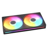 Cougar Unity240-FB PC-ventilator Zwart (b x h x d) 243.6 x 125 x 25 mm Incl. LED-verlichting - thumbnail