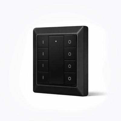 Draadloze Zigbee schakelaar van EcoDim - Geschikt voor 4 groepen - Zwarte kleur Draadloze Zigbee schakelaar van EcoDim - Geschikt voor 4 groepen - Zwarte kleur