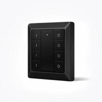 Draadloze Zigbee schakelaar van EcoDim - Geschikt voor 4 groepen - Zwarte kleur - thumbnail