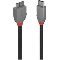 Lindy 3m USB 3.2 Type C to Micro-B Cable, Anthra Line - thumbnail