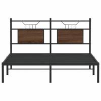 Bedframe zonder matras bewerkt hout bruin eikenkleur 140x190 cm - thumbnail