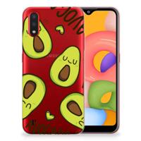 Samsung Galaxy A01 Telefoonhoesje met Naam Avocado Singing - thumbnail