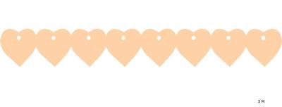 Zalmroze Hartjes slinger (3m)