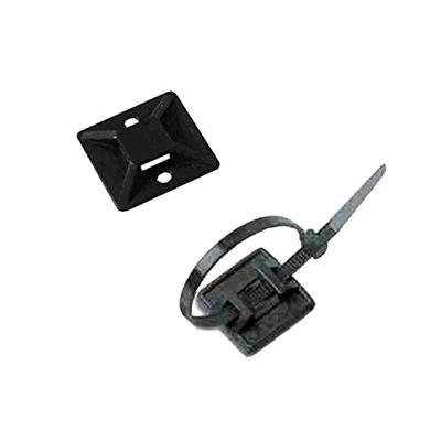 Zelfklevende basis voor kabelbinders Lapafil Zwart (100 Stuks)