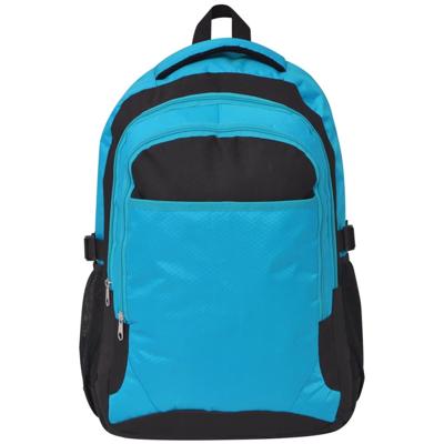 VidaXL Rugzak voor school 40 l zwart en blauw VidaXL Rugzak voor school 40 l zwart en blauw