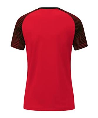 JAKO 6122D T-Shirt Performance Dames - Rood/Zwart - 40