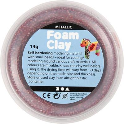 Foam Clay ®, metallic, sterke kleuren, 6x14 gr/ 1 doos - thumbnail