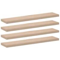 Wandschapppen 4 st 110x23,5x4 cm bewerkt hout - thumbnail