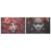 Schilderij Home ESPRIT Bedrukt Modern 120 x 3 x 80 cm (2 Stuks) - thumbnail