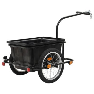 vidaXL Fietskar 50 L zwart vidaXL Fietskar 50 L zwart