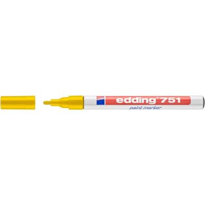 Edding Lakmarker | geel | streepbreedte 1-2 mm ronde punt | 10 stuks - 4-751005 4-751005