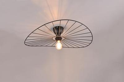 Plafondlamp Chapeau zwart mat Excl. 1x E27 7W Plafondlamp Chapeau zwart mat Excl. 1x E27 7W