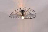 Plafondlamp Chapeau zwart mat Excl. 1x E27 7W - thumbnail