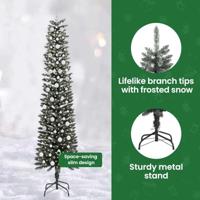 VidaXL Kunstkerstboom met 300 led groen 240 cm pvc en plastic en staal - thumbnail